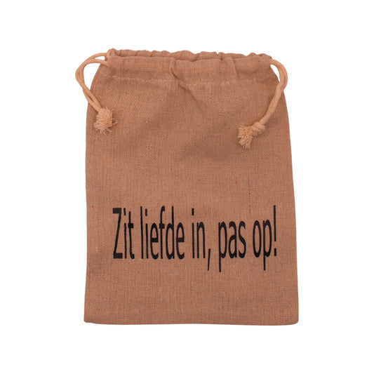 Cadeauzakje | Zit liefde in, pas op !