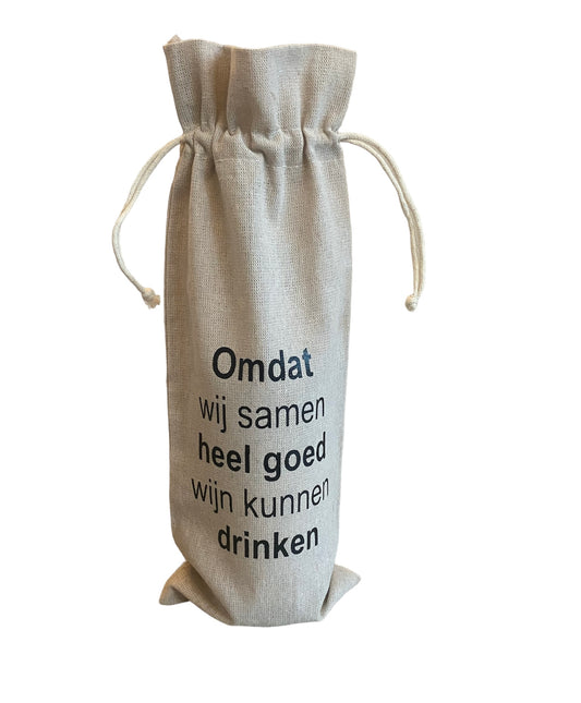 Wijnzak | Omdat wij samen heel goed wijn kunnen drinken