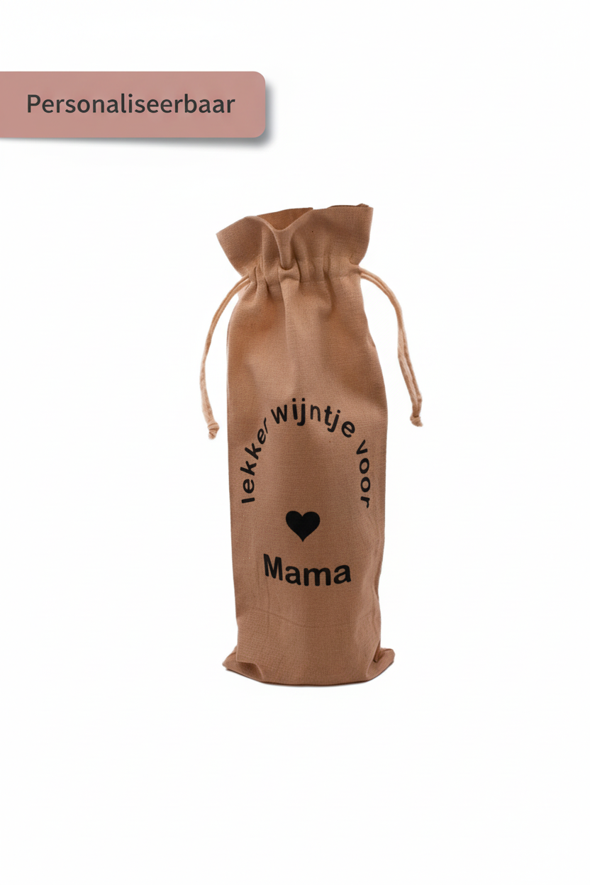 Wijnzak met Personaliseerbaar badge